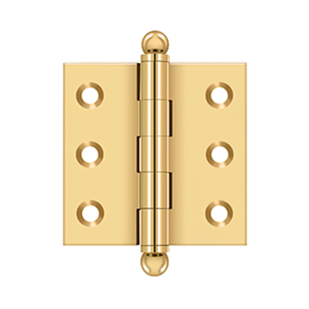 Deltana - 2" x 2" Hinge, w/ Ball Tips, Specialty Solid Brass