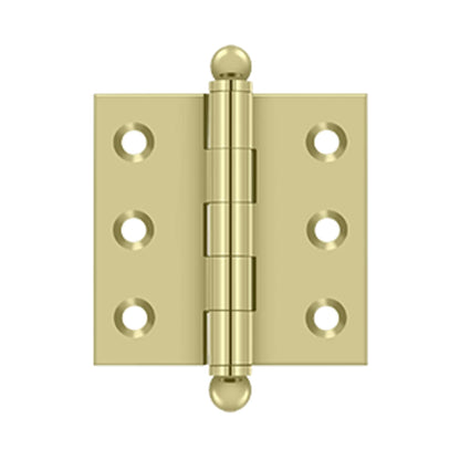 Deltana - 2" x 2" Hinge, w/ Ball Tips, Specialty Solid Brass