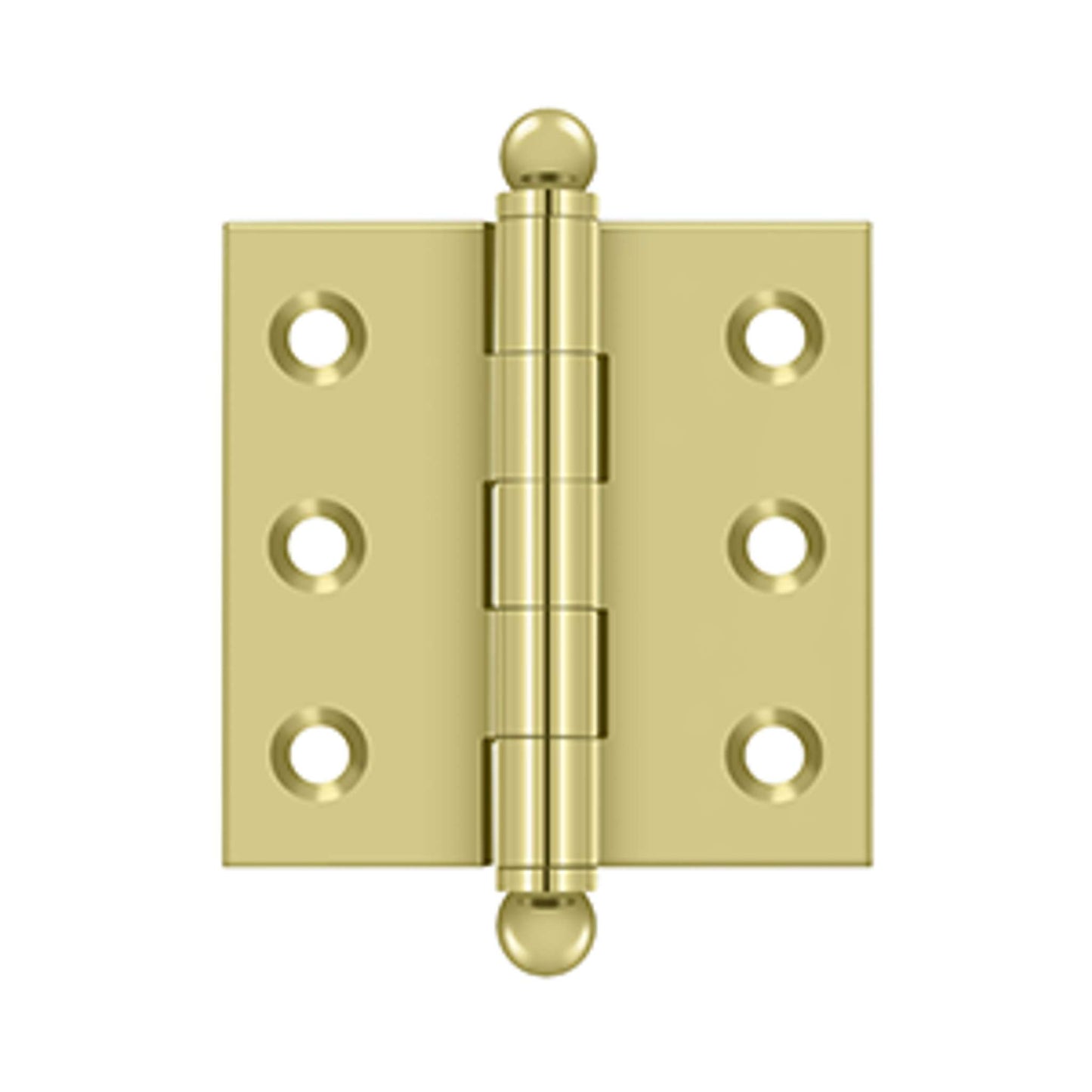 Deltana - 2" x 2" Hinge, w/ Ball Tips, Specialty Solid Brass
