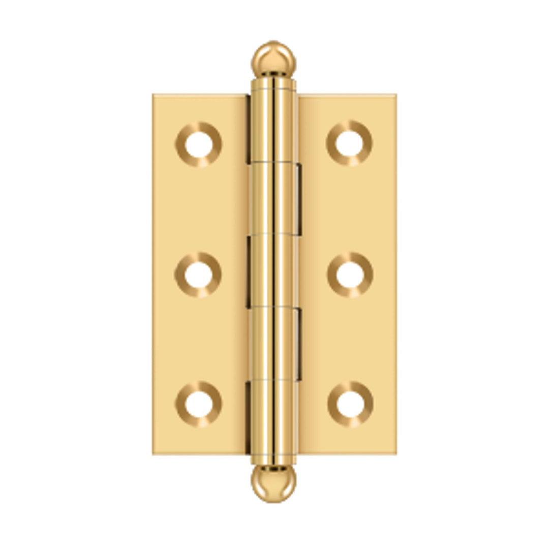 Deltana - 2-1/2" x 1-11/16" Hinge, w/ Ball Tips, Specialty Solid Brass