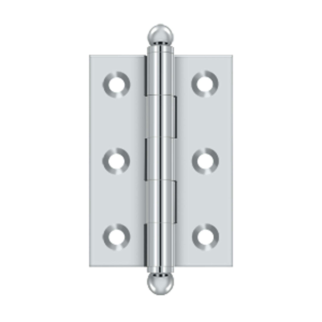 Deltana - 2-1/2" x 1-11/16" Hinge, w/ Ball Tips, Specialty Solid Brass