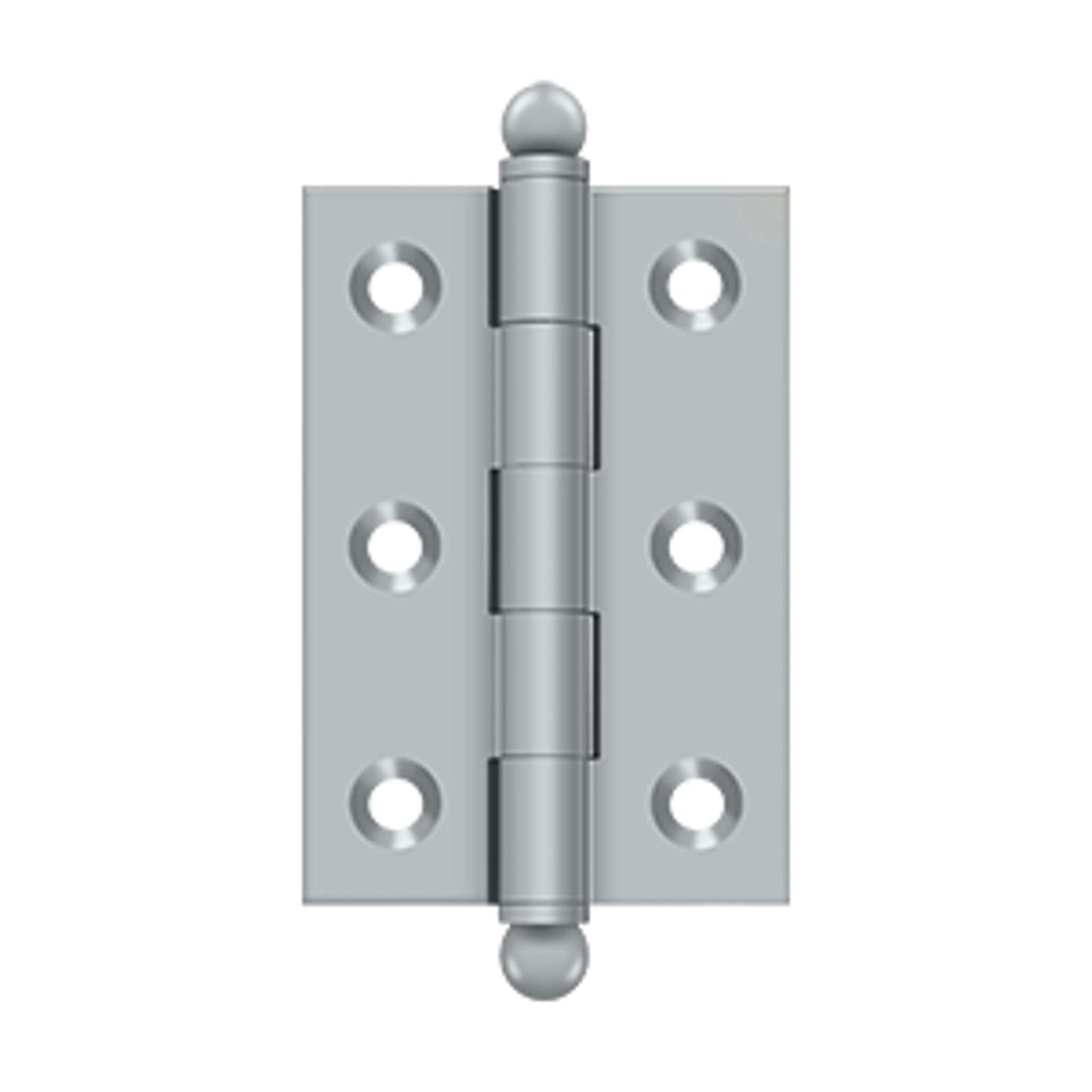 Deltana - 2-1/2" x 1-11/16" Hinge, w/ Ball Tips, Specialty Solid Brass