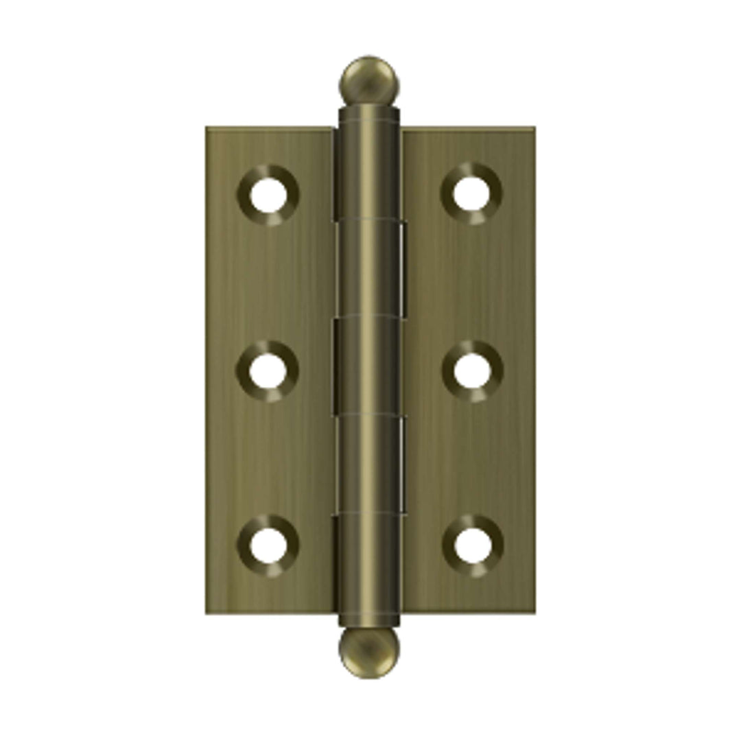 Deltana - 2-1/2" x 1-11/16" Hinge, w/ Ball Tips, Specialty Solid Brass