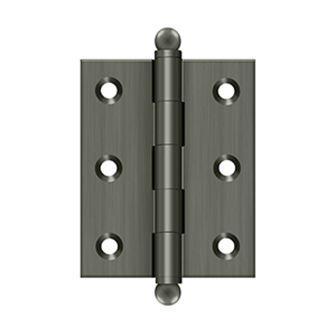 Deltana - 2-1/2" x 2" Hinge, w/ Ball Tips, Specialty Solid Brass