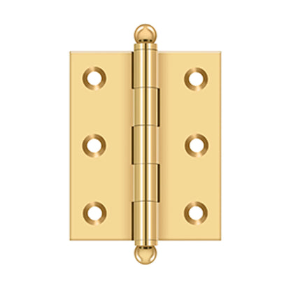 Deltana - 2-1/2" x 2" Hinge, w/ Ball Tips, Specialty Solid Brass