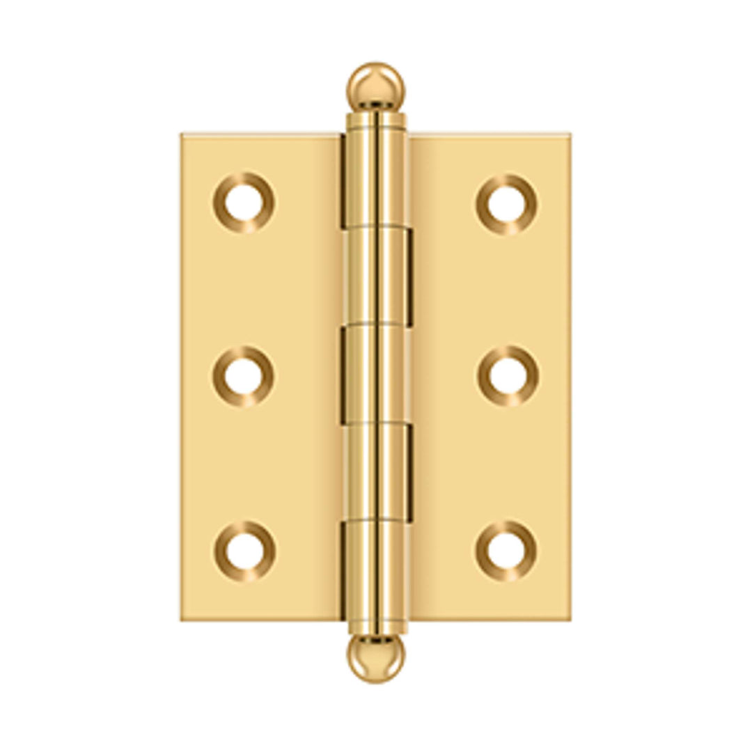 Deltana - 2-1/2" x 2" Hinge, w/ Ball Tips, Specialty Solid Brass