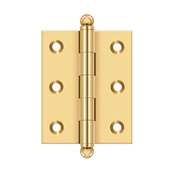 Deltana - 2-1/2" x 2" Hinge, w/ Ball Tips, Specialty Solid Brass