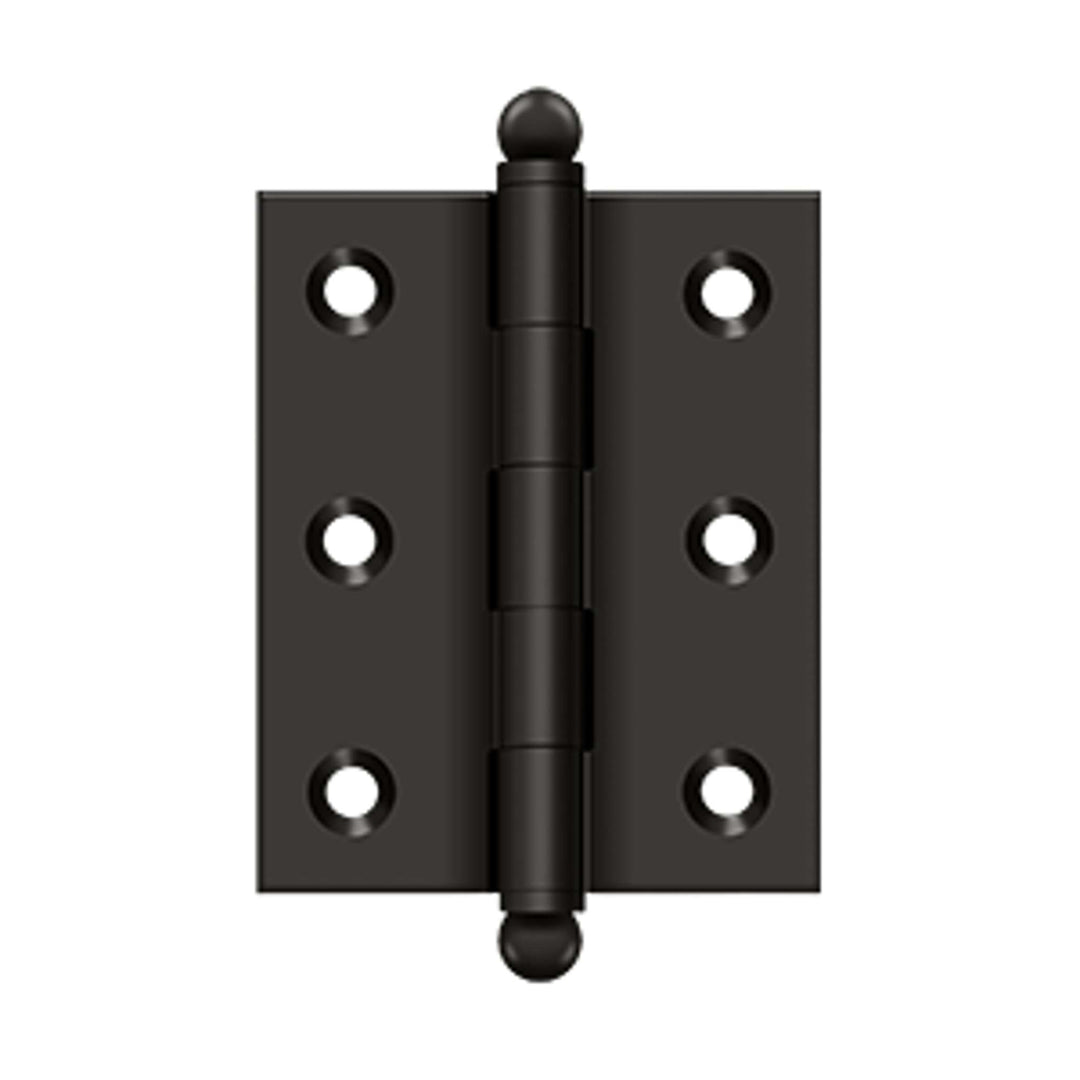 Deltana - 2-1/2" x 2" Hinge, w/ Ball Tips, Specialty Solid Brass