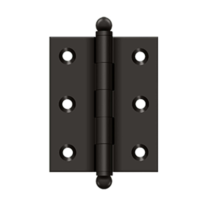 Deltana - 2-1/2" x 2" Hinge, w/ Ball Tips, Specialty Solid Brass