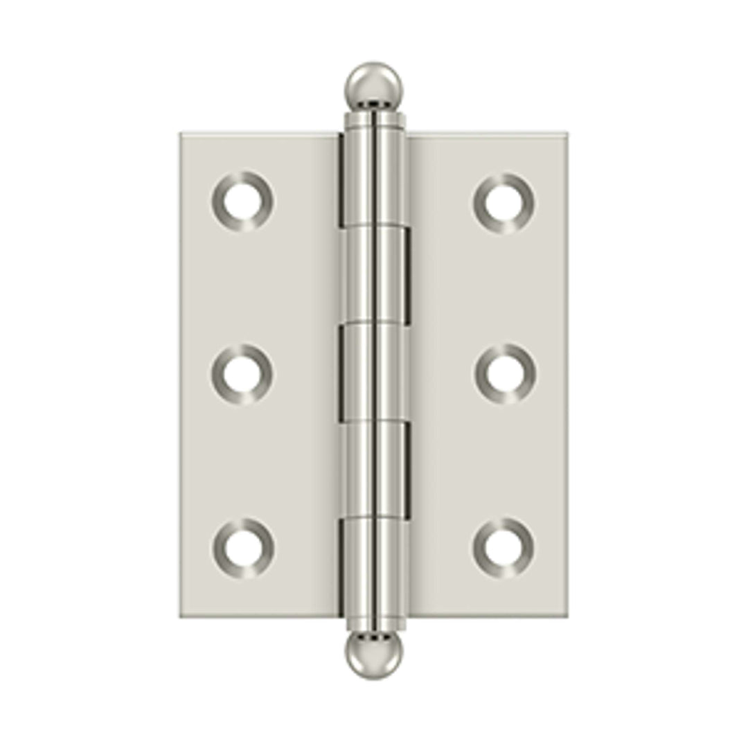 Deltana - 2-1/2" x 2" Hinge, w/ Ball Tips, Specialty Solid Brass