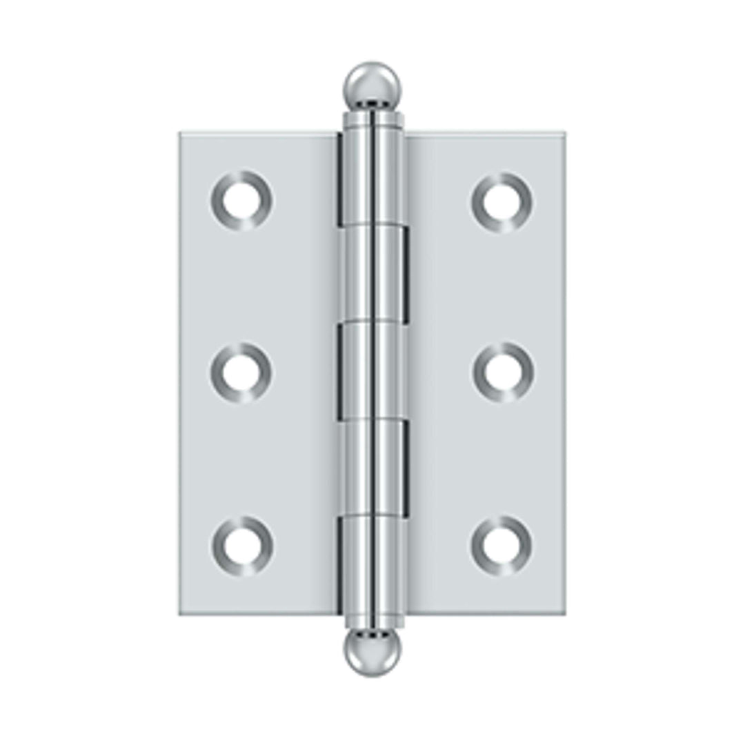 Deltana - 2-1/2" x 2" Hinge, w/ Ball Tips, Specialty Solid Brass