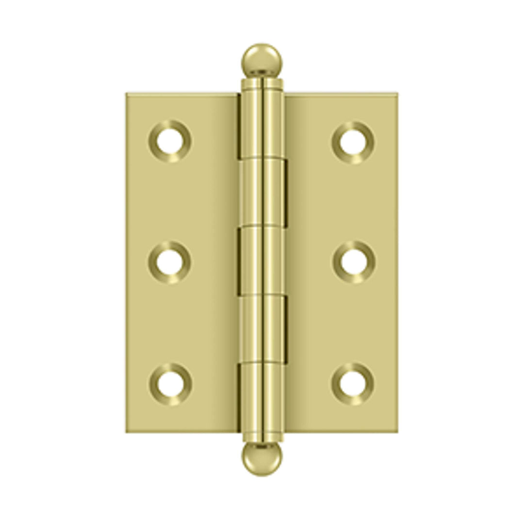 Deltana - 2-1/2" x 2" Hinge, w/ Ball Tips, Specialty Solid Brass