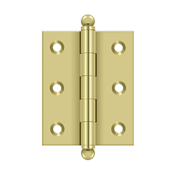 Deltana - 2-1/2" x 2" Hinge, w/ Ball Tips, Specialty Solid Brass