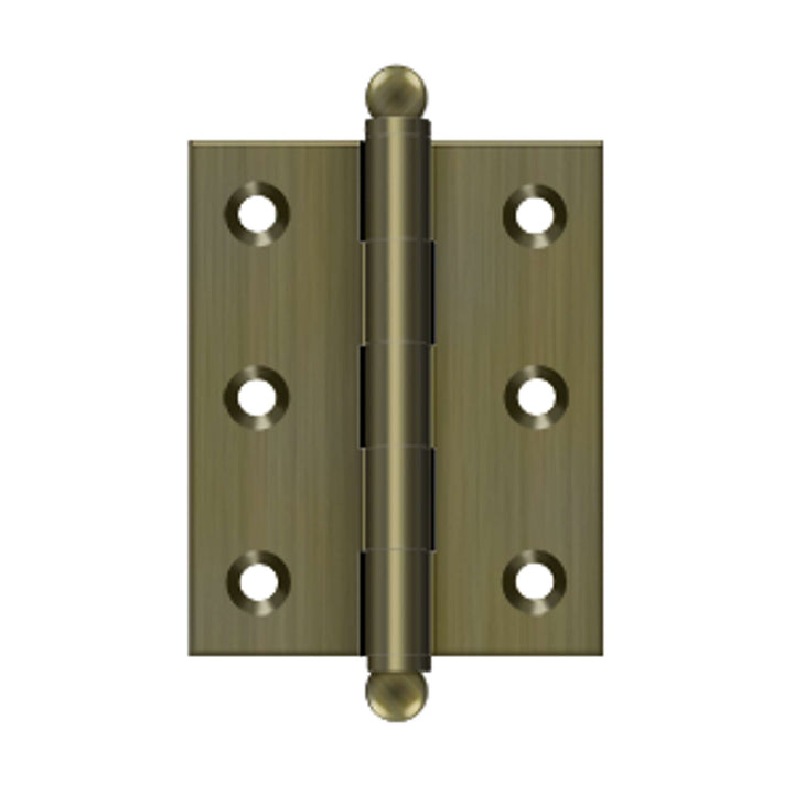 Deltana - 2-1/2" x 2" Hinge, w/ Ball Tips, Specialty Solid Brass