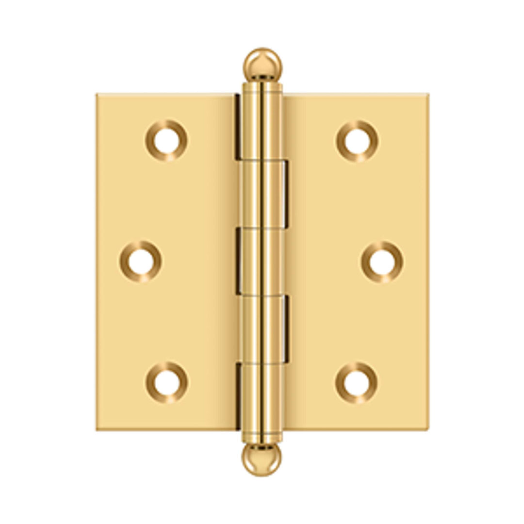 Deltana - 2-1/2" x 2-1/2" Hinge, w/ Ball Tips, Specialty Solid Brass