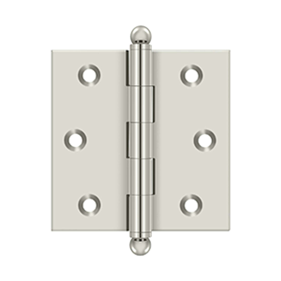 Deltana - 2-1/2" x 2-1/2" Hinge, w/ Ball Tips, Specialty Solid Brass