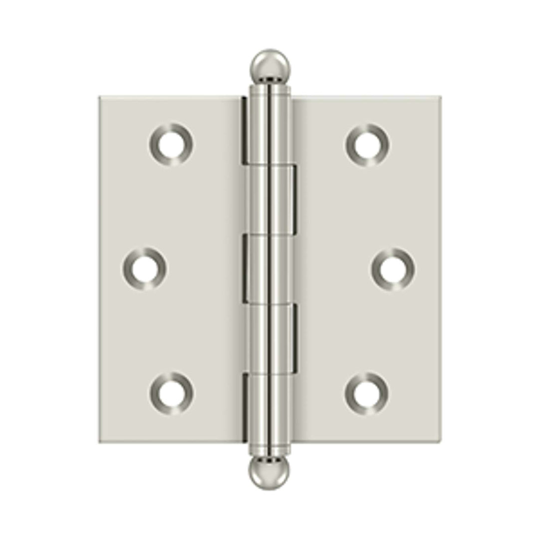 Deltana - 2-1/2" x 2-1/2" Hinge, w/ Ball Tips, Specialty Solid Brass