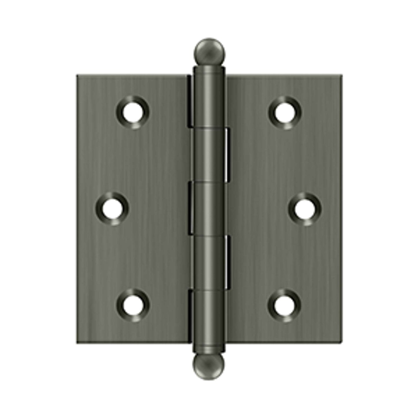 Deltana - 2-1/2" x 2-1/2" Hinge, w/ Ball Tips, Specialty Solid Brass
