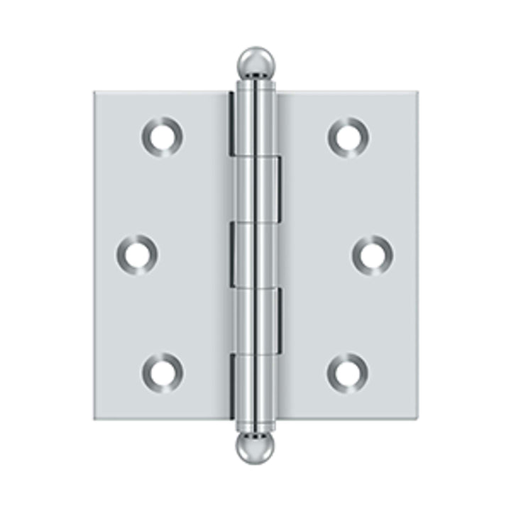 Deltana - 2-1/2" x 2-1/2" Hinge, w/ Ball Tips, Specialty Solid Brass