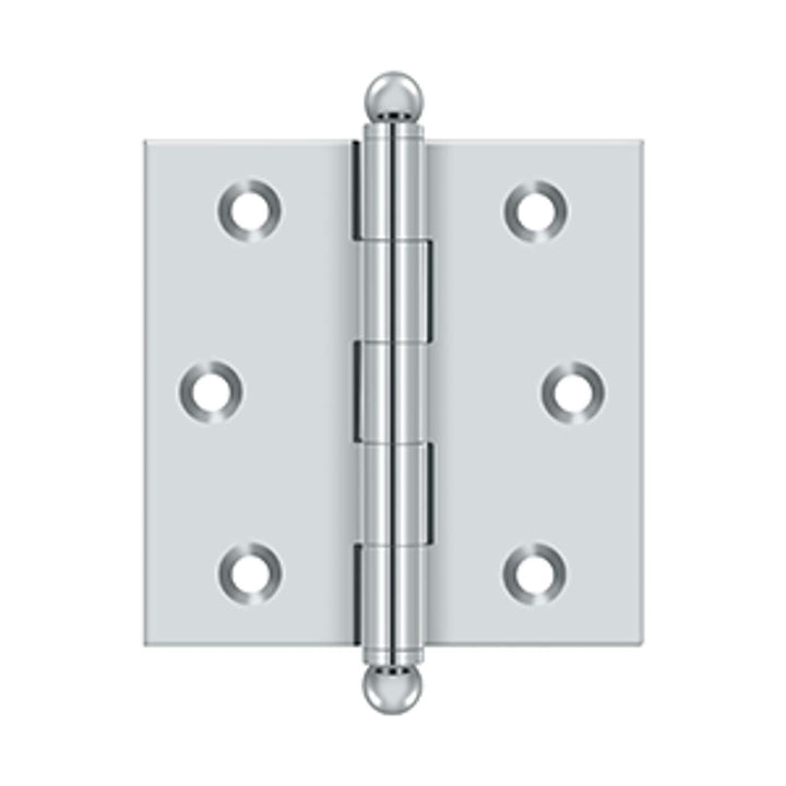 Deltana - 2-1/2" x 2-1/2" Hinge, w/ Ball Tips, Specialty Solid Brass