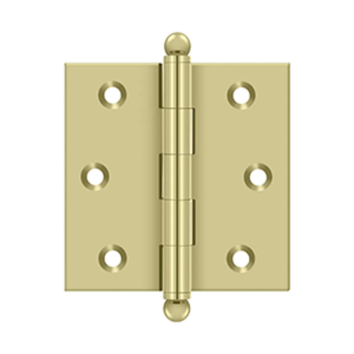 Deltana - 2-1/2" x 2-1/2" Hinge, w/ Ball Tips, Specialty Solid Brass