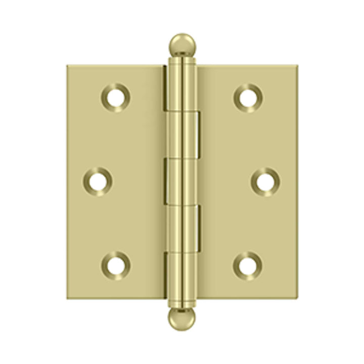 Deltana - 2-1/2" x 2-1/2" Hinge, w/ Ball Tips, Specialty Solid Brass