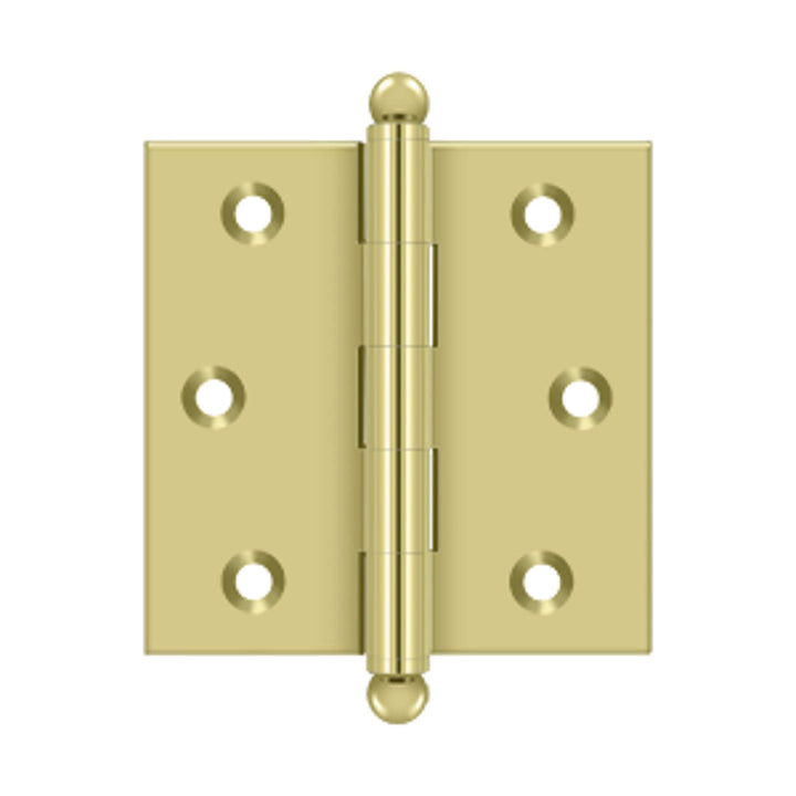 Deltana - 2-1/2" x 2-1/2" Hinge, w/ Ball Tips, Specialty Solid Brass