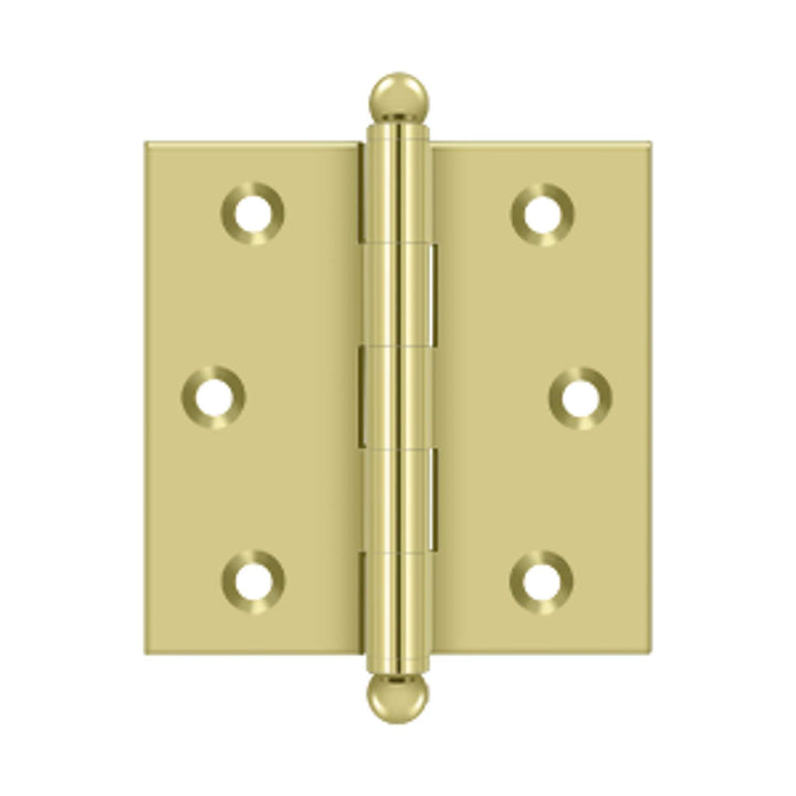 Deltana - 2-1/2" x 2-1/2" Hinge, w/ Ball Tips, Specialty Solid Brass
