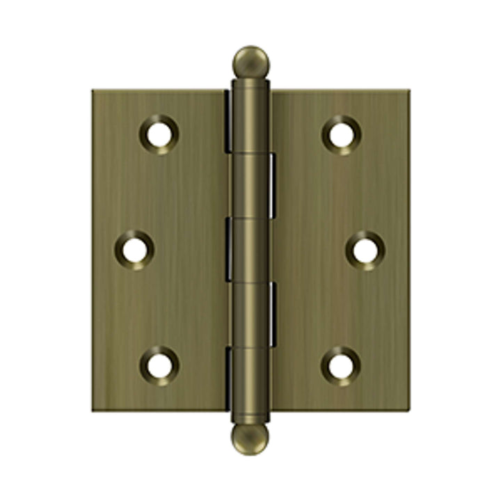 Deltana - 2-1/2" x 2-1/2" Hinge, w/ Ball Tips, Specialty Solid Brass