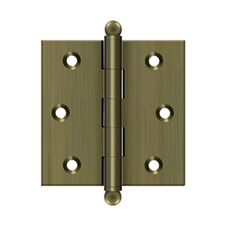 Deltana - 2-1/2" x 2-1/2" Hinge, w/ Ball Tips, Specialty Solid Brass