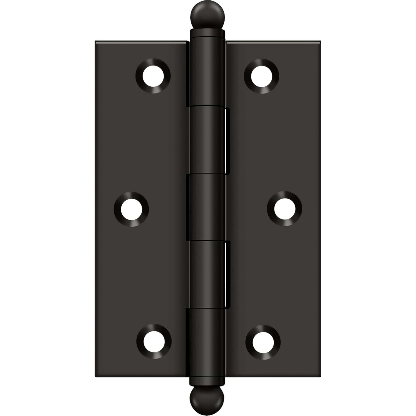 Deltana - 3" x 2" Hinge, w/ Ball Tips, Specialty Solid Brass