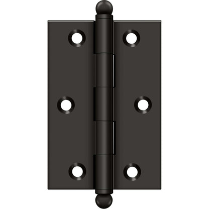 Deltana - 3" x 2" Hinge, w/ Ball Tips, Specialty Solid Brass