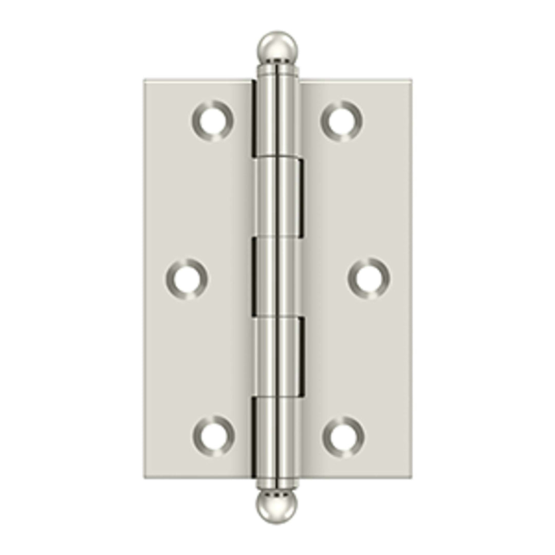 Deltana - 3" x 2" Hinge, w/ Ball Tips, Specialty Solid Brass