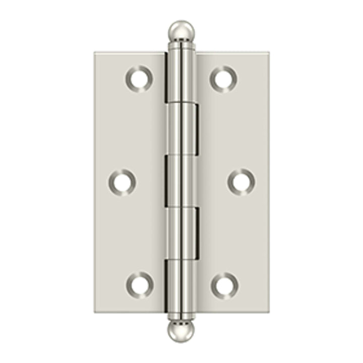 Deltana - 3" x 2" Hinge, w/ Ball Tips, Specialty Solid Brass