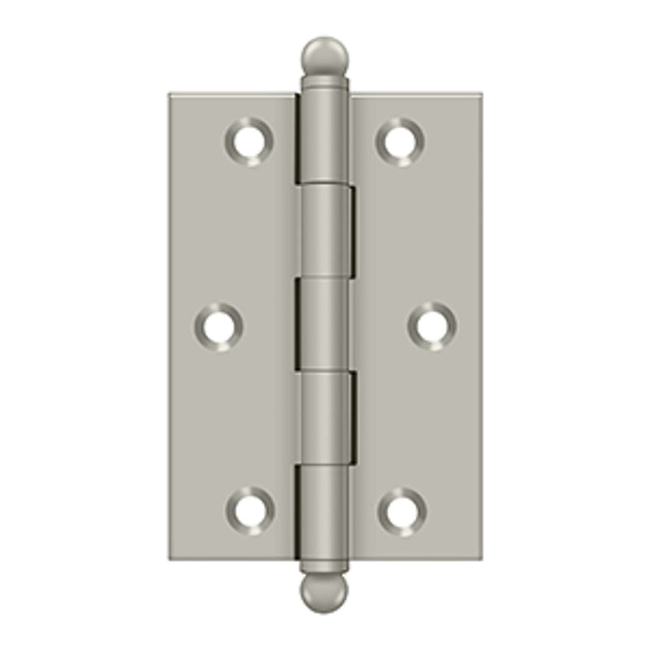 Deltana - 3" x 2" Hinge, w/ Ball Tips, Specialty Solid Brass