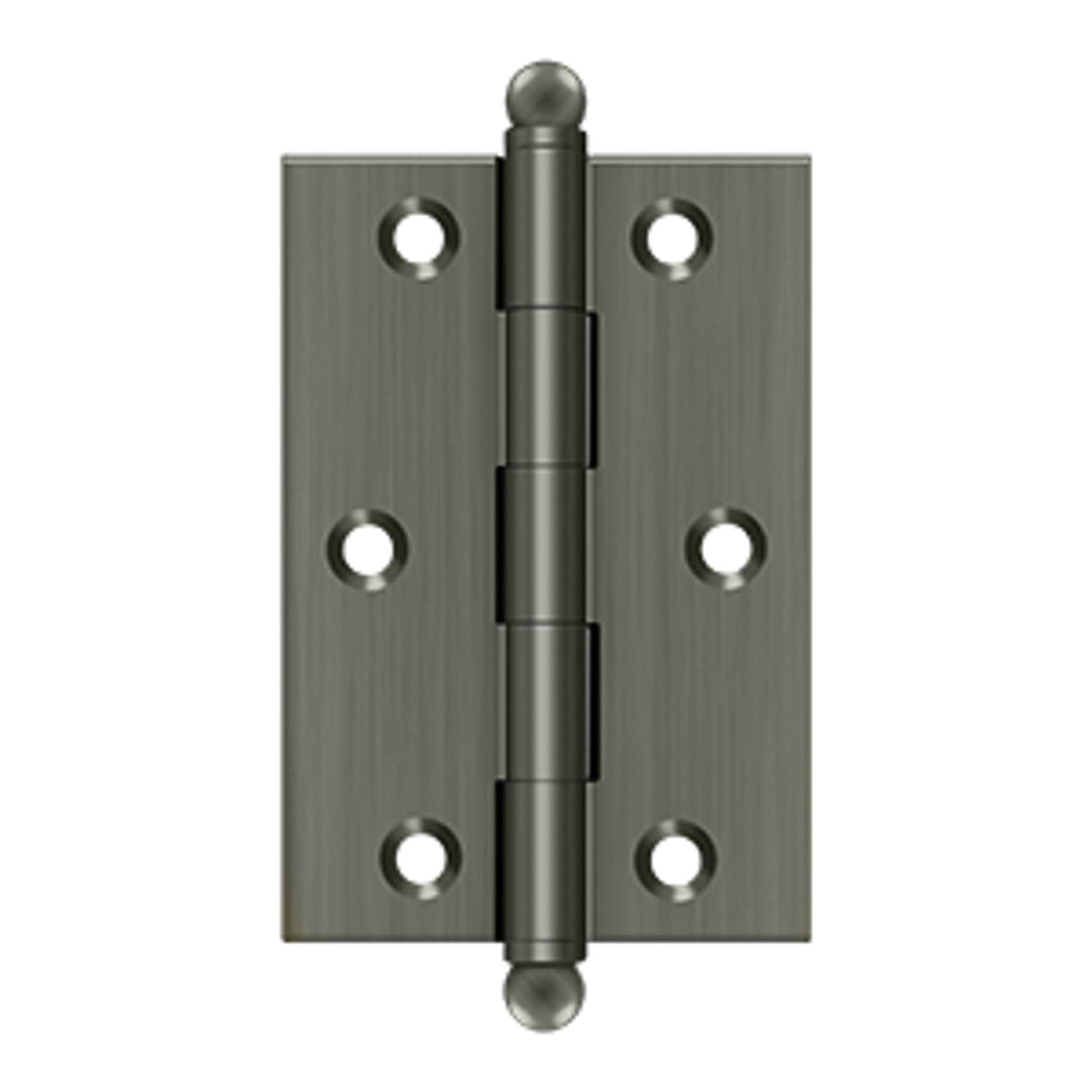 Deltana - 3" x 2" Hinge, w/ Ball Tips, Specialty Solid Brass