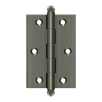 Deltana - 3" x 2" Hinge, w/ Ball Tips, Specialty Solid Brass