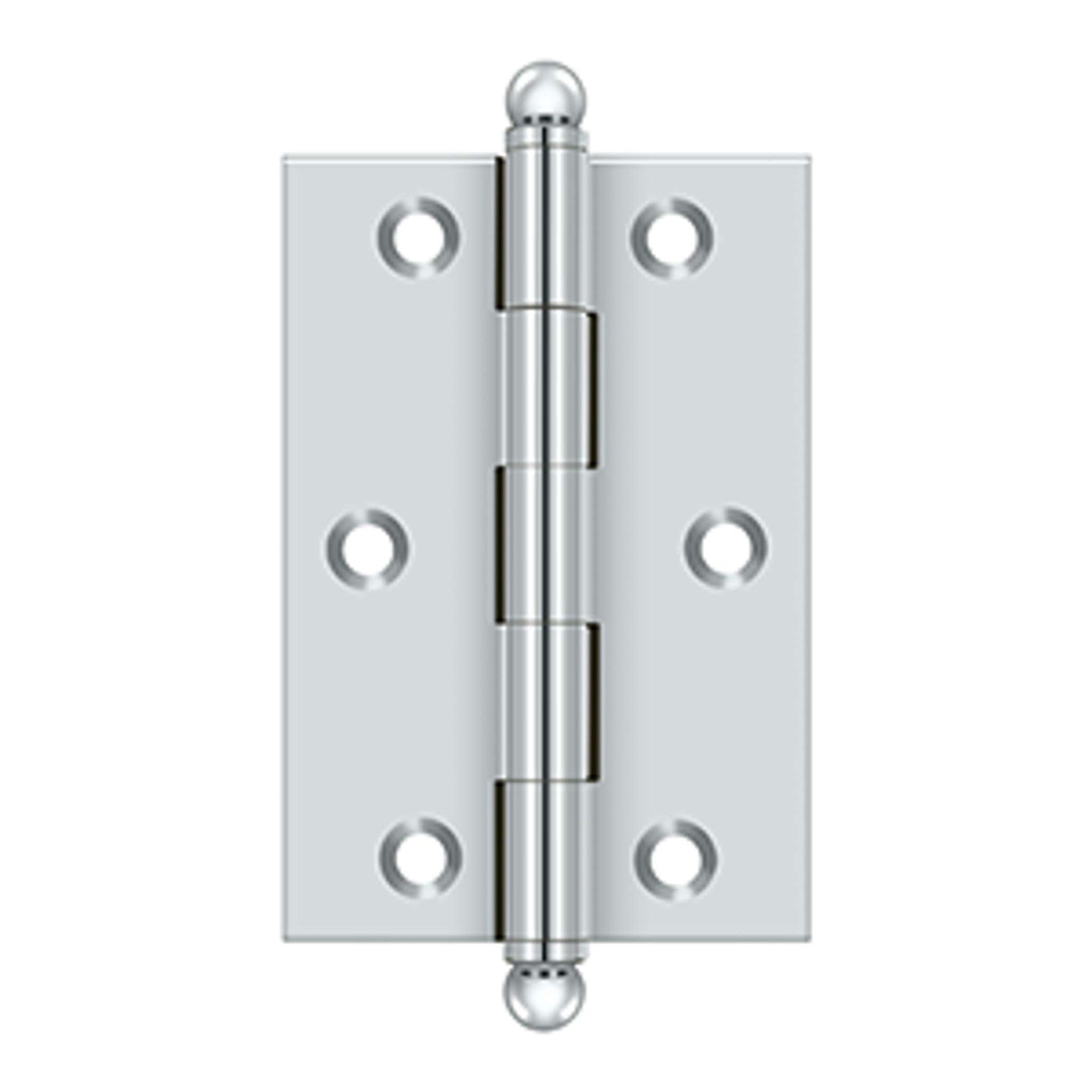 Deltana - 3" x 2" Hinge, w/ Ball Tips, Specialty Solid Brass