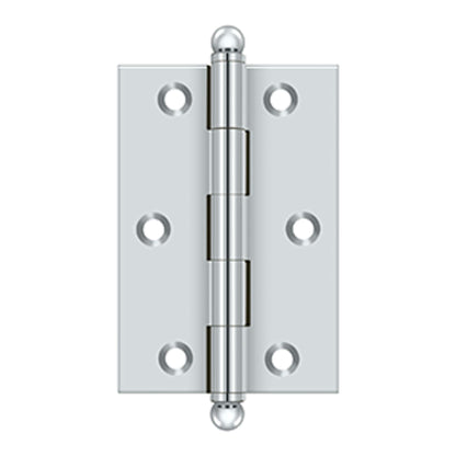 Deltana - 3" x 2" Hinge, w/ Ball Tips, Specialty Solid Brass