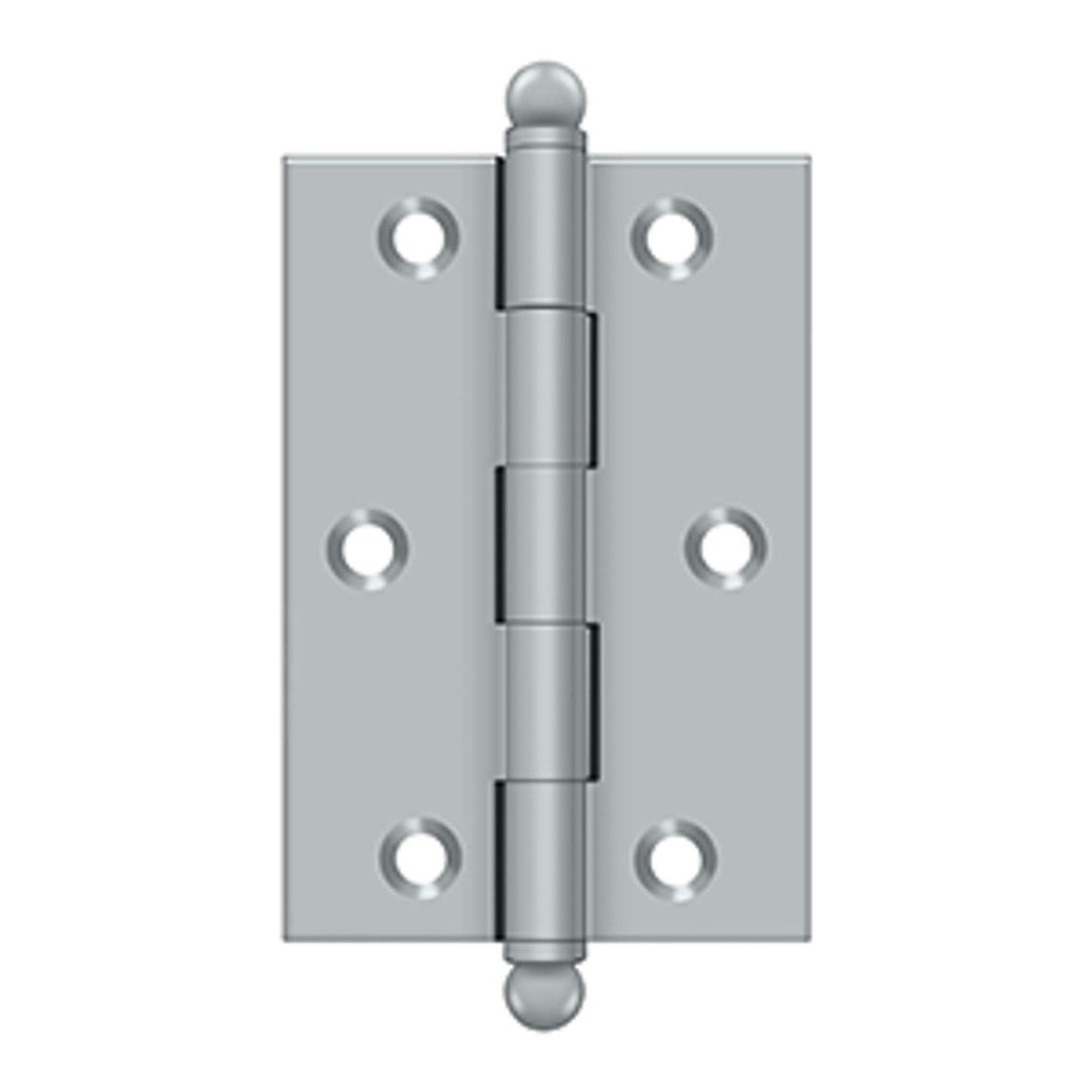 Deltana - 3" x 2" Hinge, w/ Ball Tips, Specialty Solid Brass