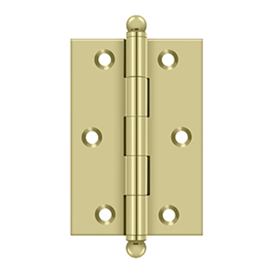 Deltana - 3" x 2" Hinge, w/ Ball Tips, Specialty Solid Brass