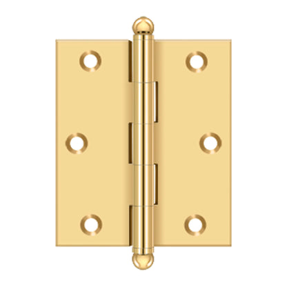 Deltana - 3" x 2-1/2" Hinge, w/ Ball Tips, Specialty Solid Brass