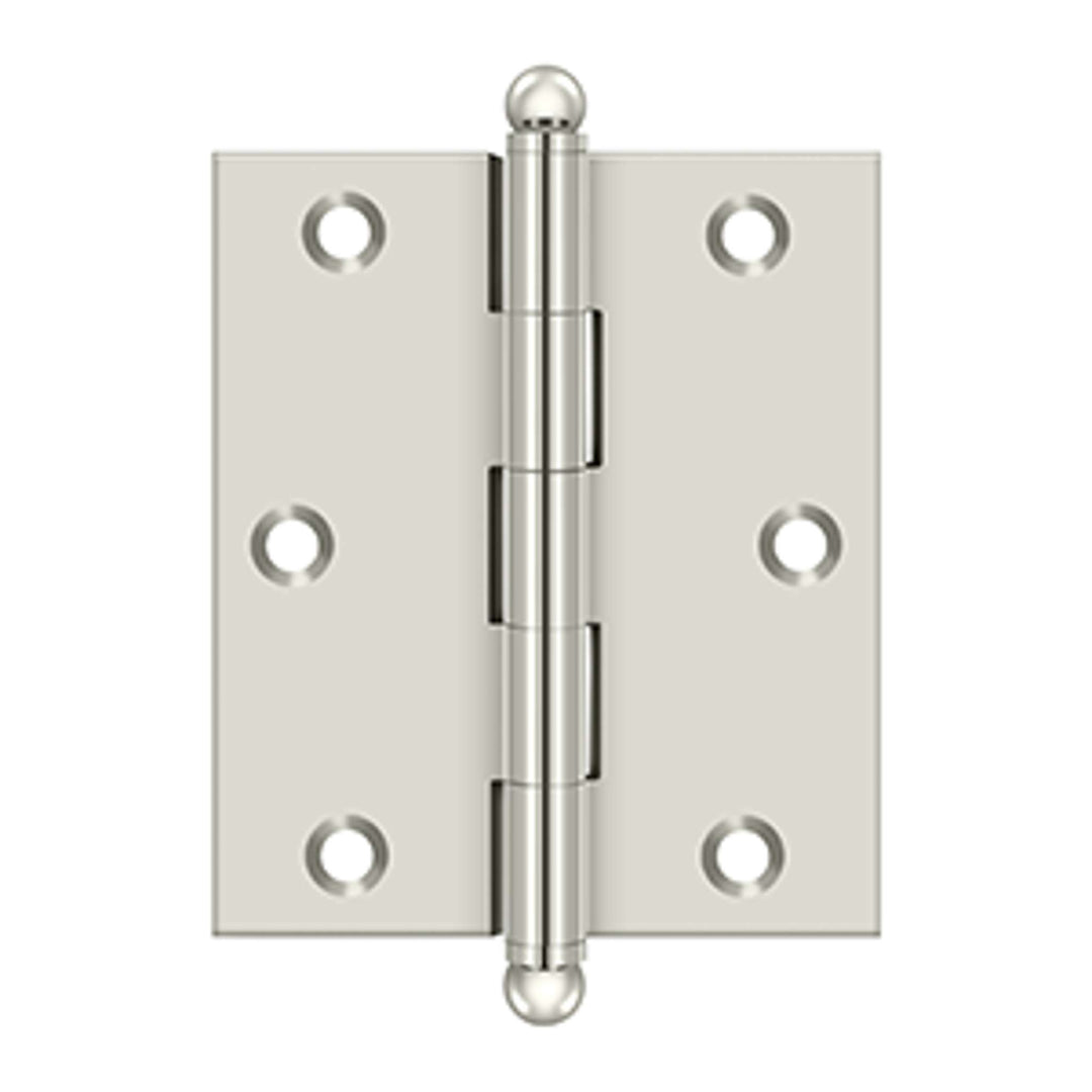 Deltana - 3" x 2-1/2" Hinge, w/ Ball Tips, Specialty Solid Brass