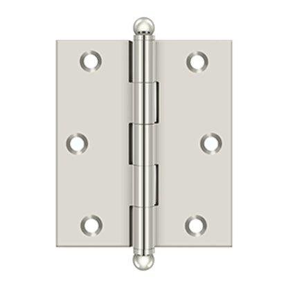 Deltana - 3" x 2-1/2" Hinge, w/ Ball Tips, Specialty Solid Brass