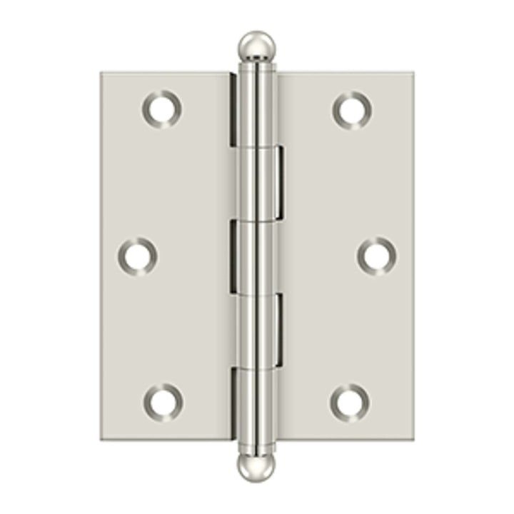 Deltana - 3" x 2-1/2" Hinge, w/ Ball Tips, Specialty Solid Brass