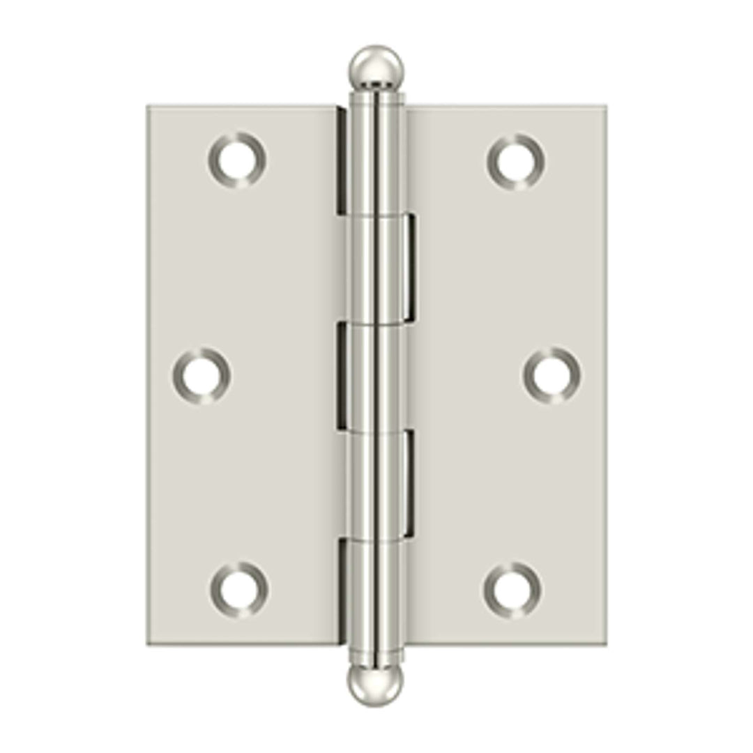 Deltana - 3" x 2-1/2" Hinge, w/ Ball Tips, Specialty Solid Brass
