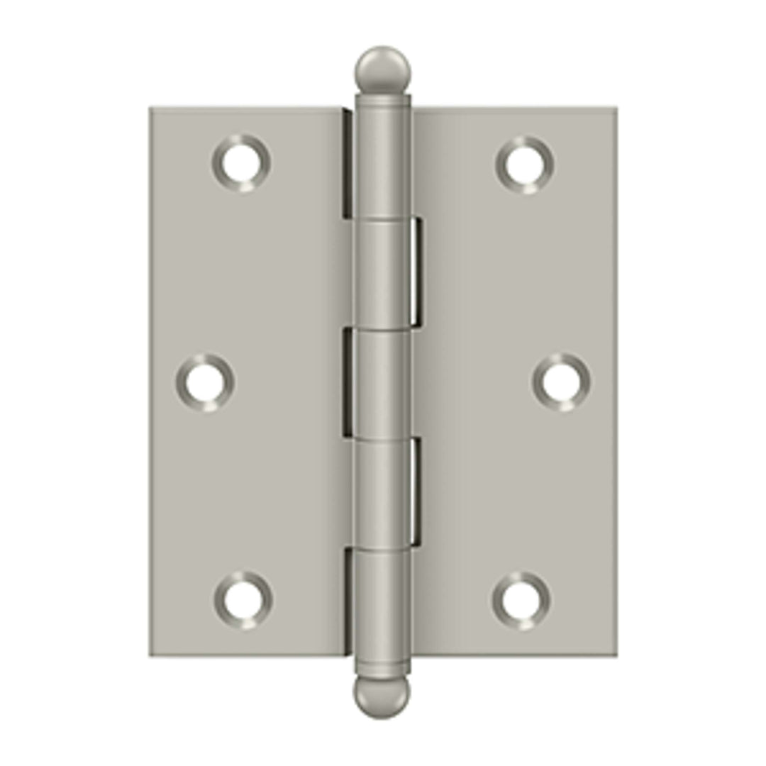 Deltana - 3" x 2-1/2" Hinge, w/ Ball Tips, Specialty Solid Brass