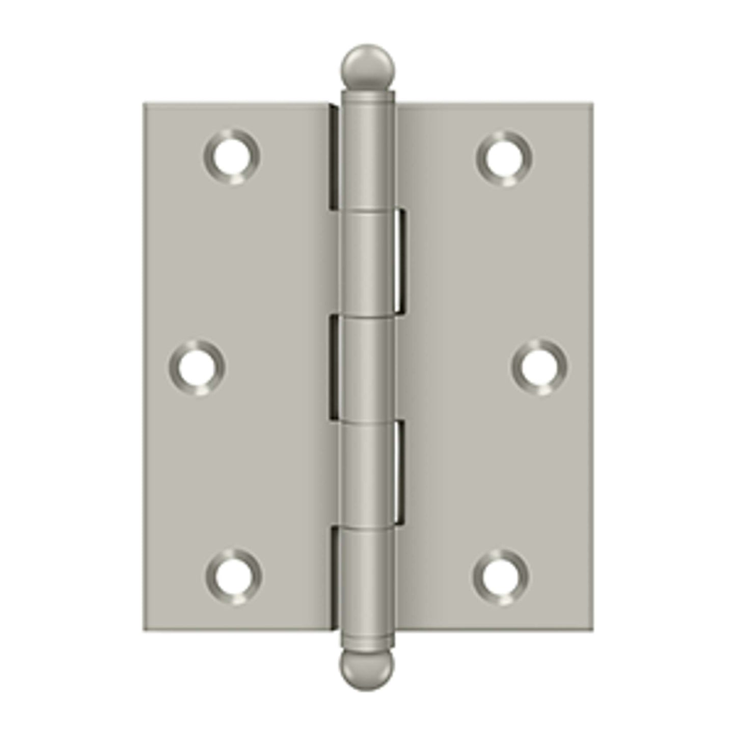 Deltana - 3" x 2-1/2" Hinge, w/ Ball Tips, Specialty Solid Brass