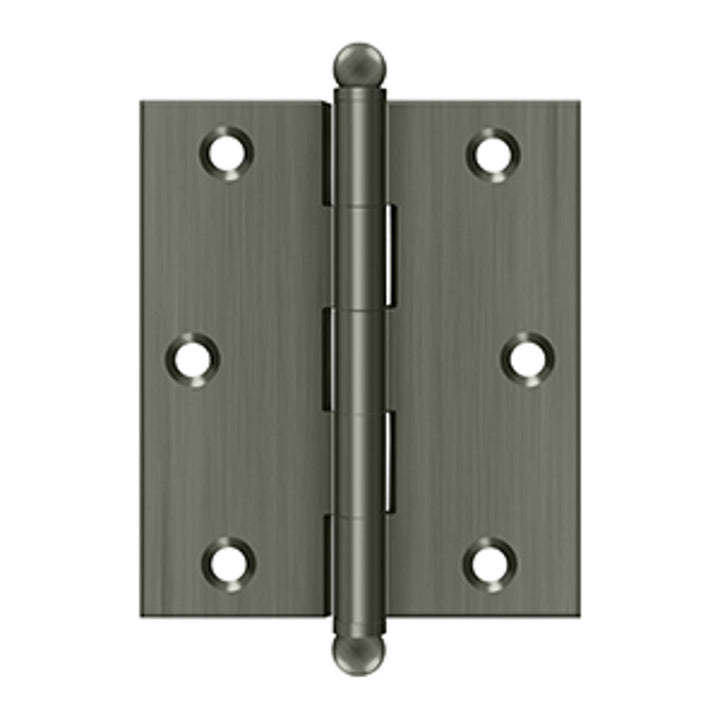 Deltana - 3" x 2-1/2" Hinge, w/ Ball Tips, Specialty Solid Brass