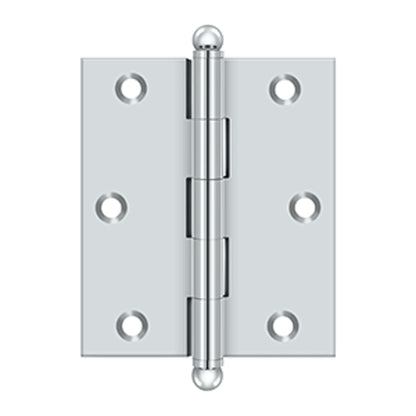 Deltana - 3" x 2-1/2" Hinge, w/ Ball Tips, Specialty Solid Brass